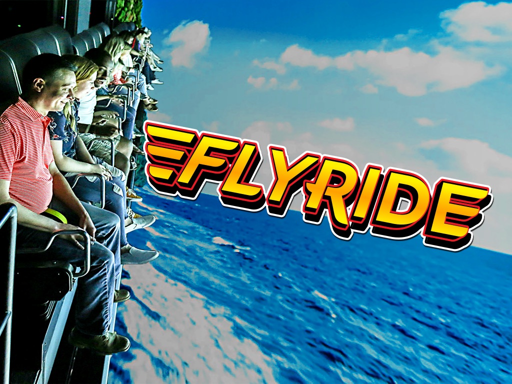 FlyRide is great for the entire family.  Disney style stay in your seat but explore the world.